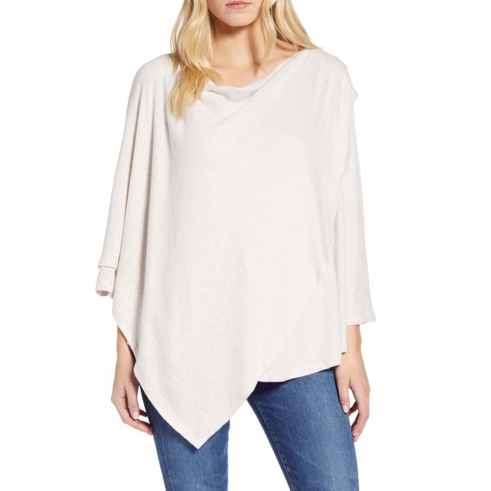 BOBEAU Cozy Poncho Top
